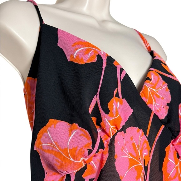 Diane Von Furstenberg women’s chiffon blouse adjustable straps size 3x - Picture 3 of 9